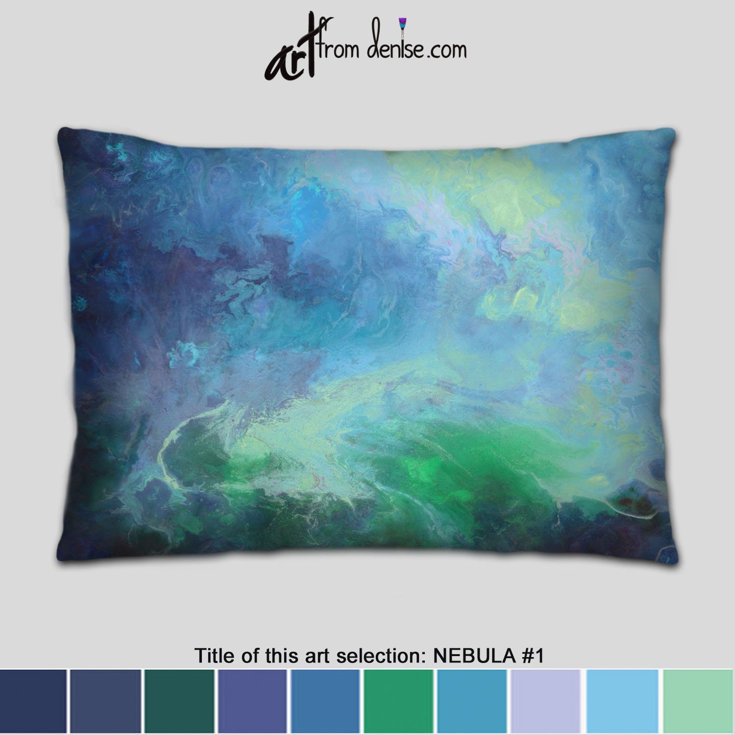 Green navy blue throw pillow Decorative toss pillows for bed Etsy España