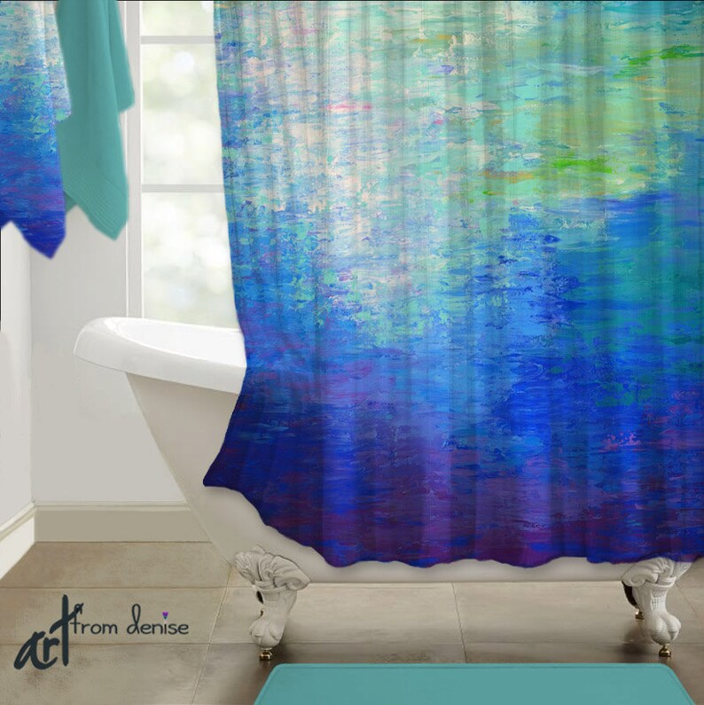 Tapestry Wall Hanging Abstract Wall Art Cobalt Blue Teal Etsy