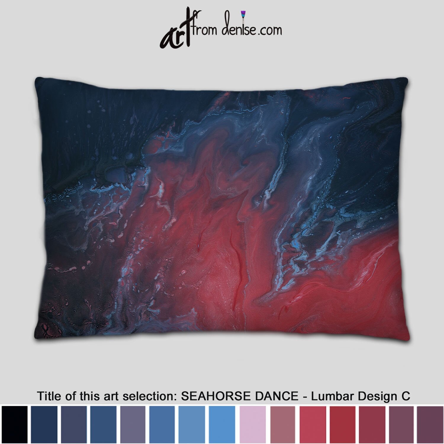 red oblong throw pillows