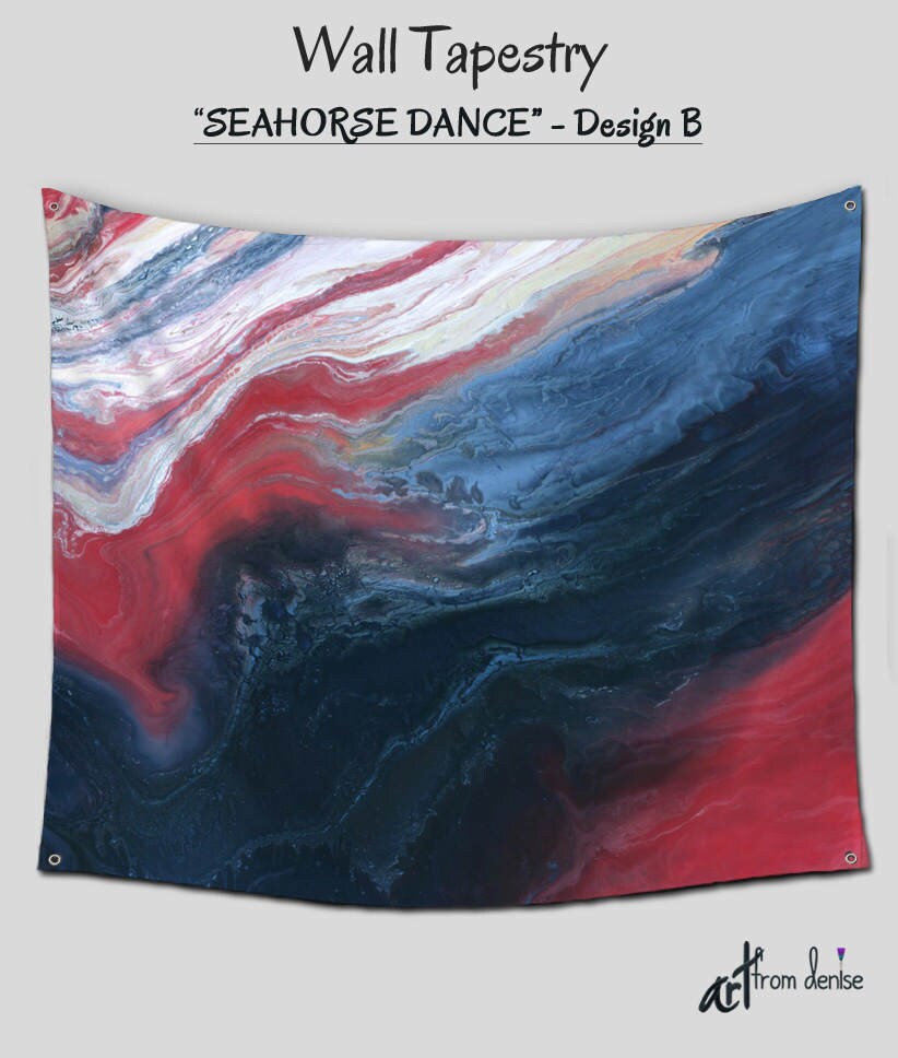 Red White Blue Wall Tapestry Hanging Abstract Art Backdrop or Outdoor Room Divider Eclectic Decor Hippie Tapestries Etsy