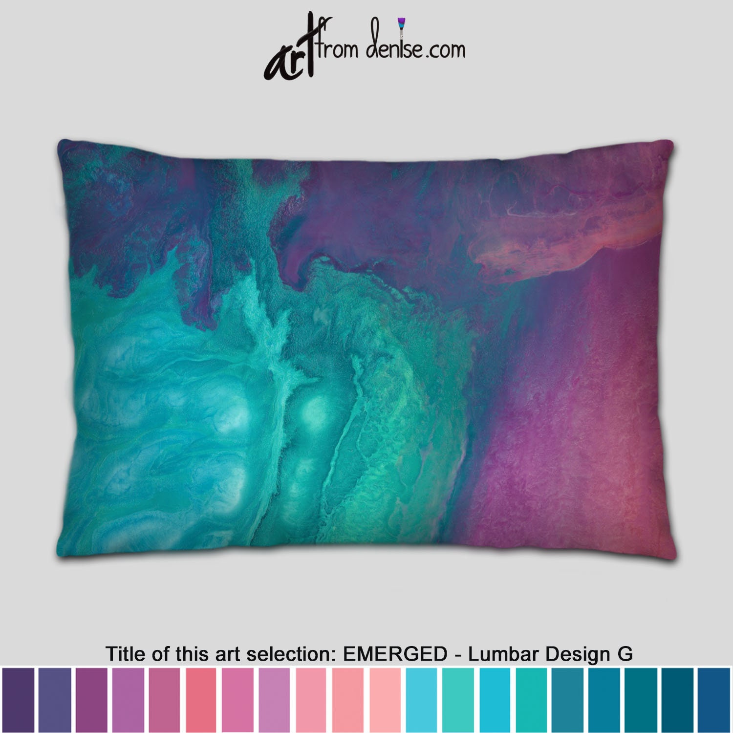 Coral Purple Turquoise and Teal Throw Pillows Colorful Abstract Decorative Pillows for Bed Decor Couch Cushions Sets or Outdoor Pillows Etsy UK