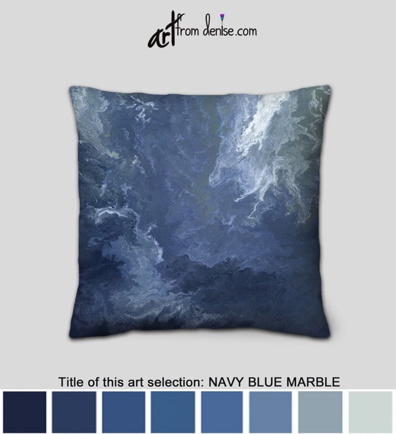 navy blue decorative pillows