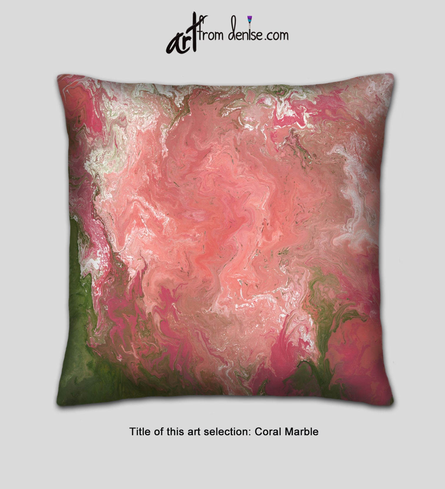 coral throws and pillows
