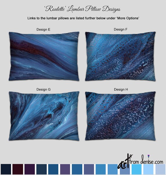 large blue couch pillows