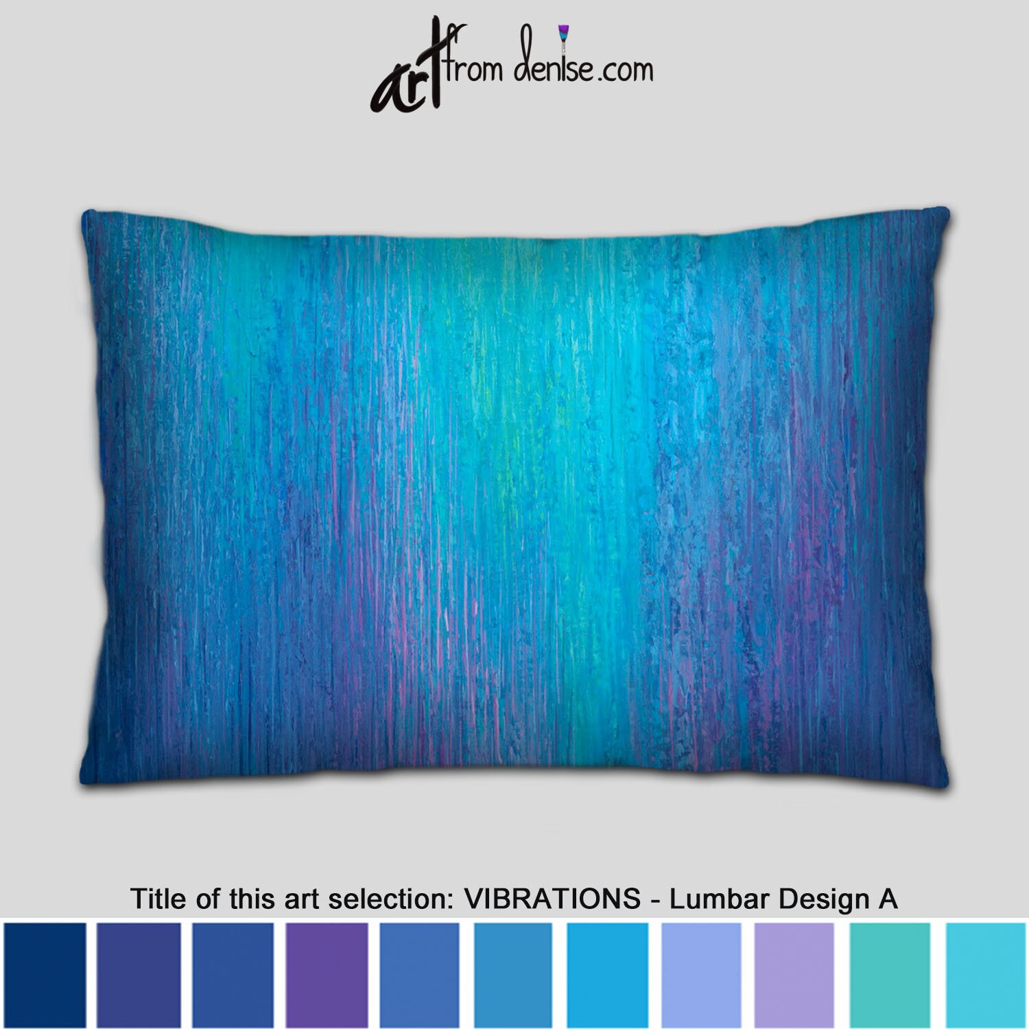 Purple Aqua Cobalt Blue Throw Pillows Decorative Pillow for Bed Decor Couch Cushions Set or Large Outdoor Pillow Etsy