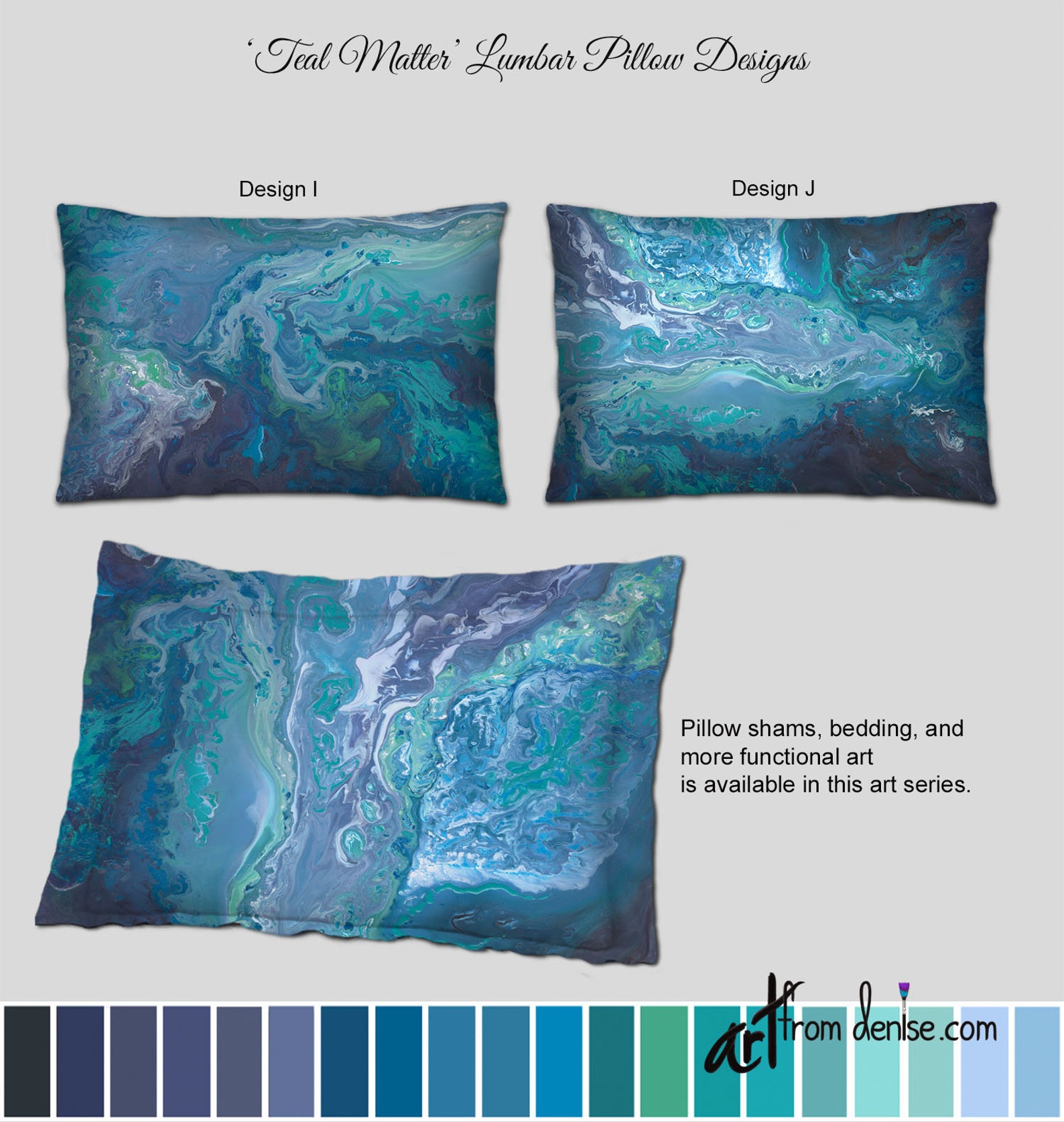 Teal Throw Pillows Large Lumbar Support Sofa Cushion Bed Etsy