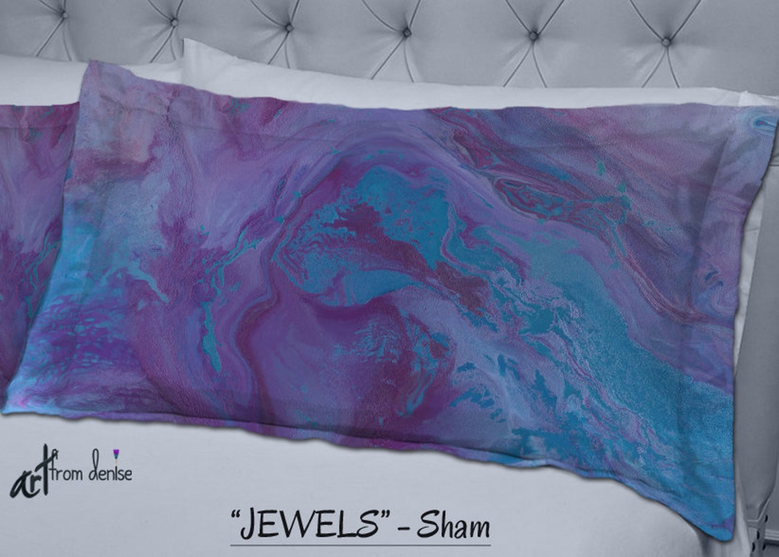 Plum Blue and Purple Throw Pillows for Bed Decor Decorative Etsy