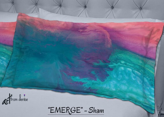 Bohemian Bedroom Decor Dorm Room Pillow Shams Purple Teal Etsy