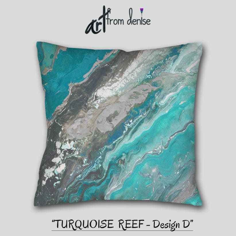 Turquoise and gray pillows hotsell