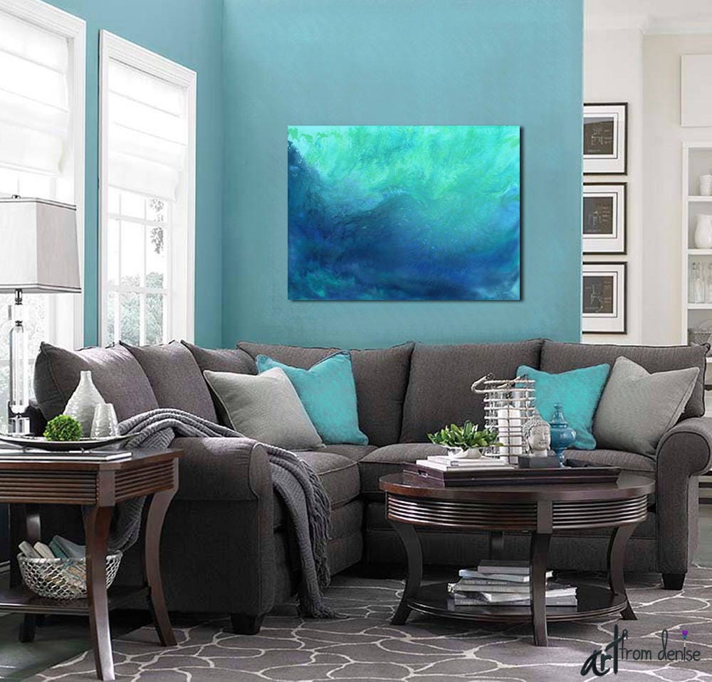 Mint blue top throw pillows