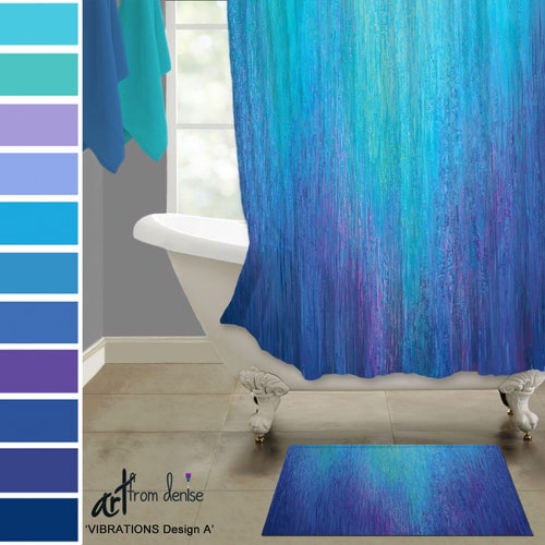 Purple And Blue Shower Curtain Bath Mat Sets Cobalt Pink Purple And Blue Shower Curtain Bath, Purple And Gray Shower Curtain Sets