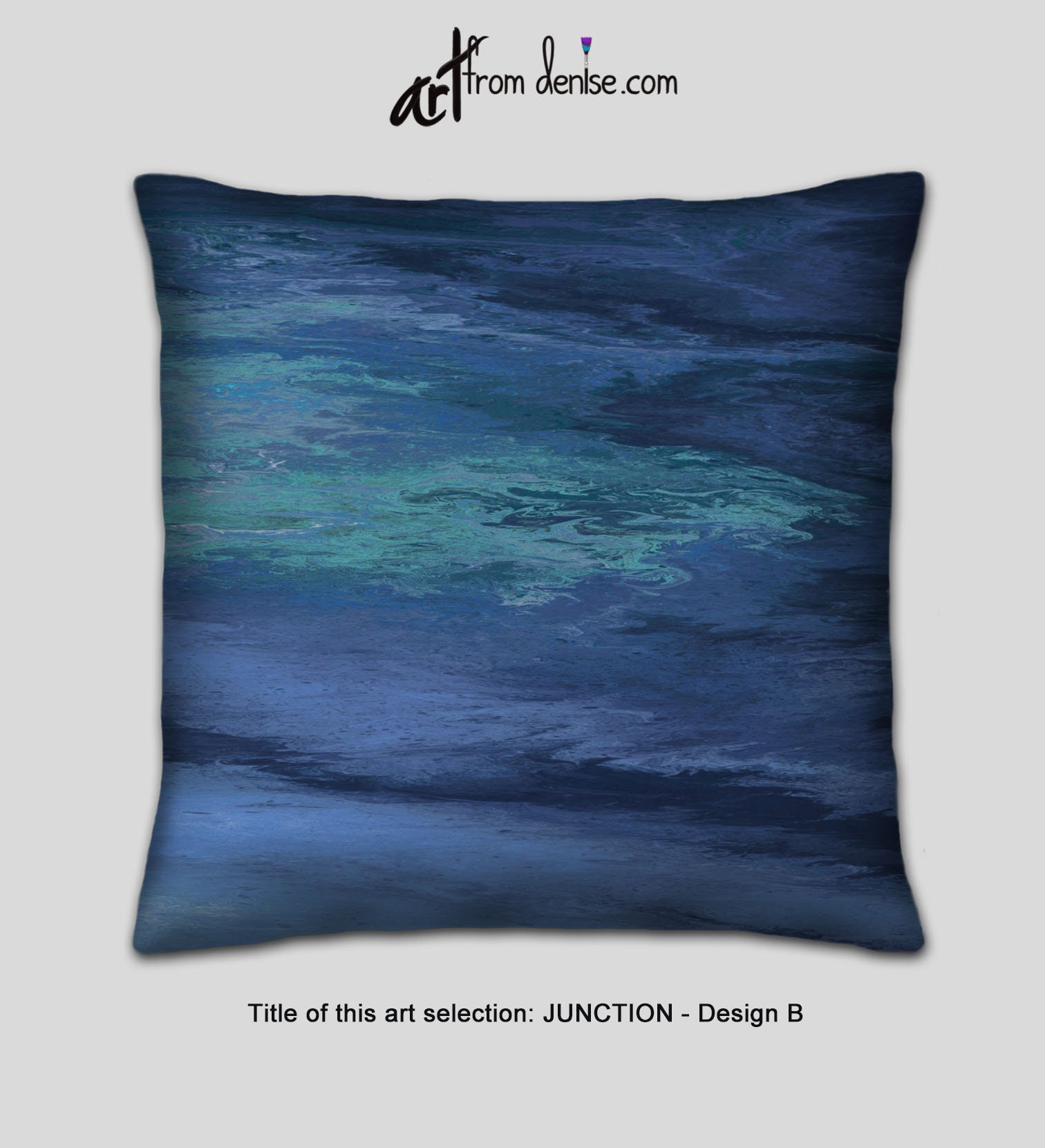 etsy blue throw pillows