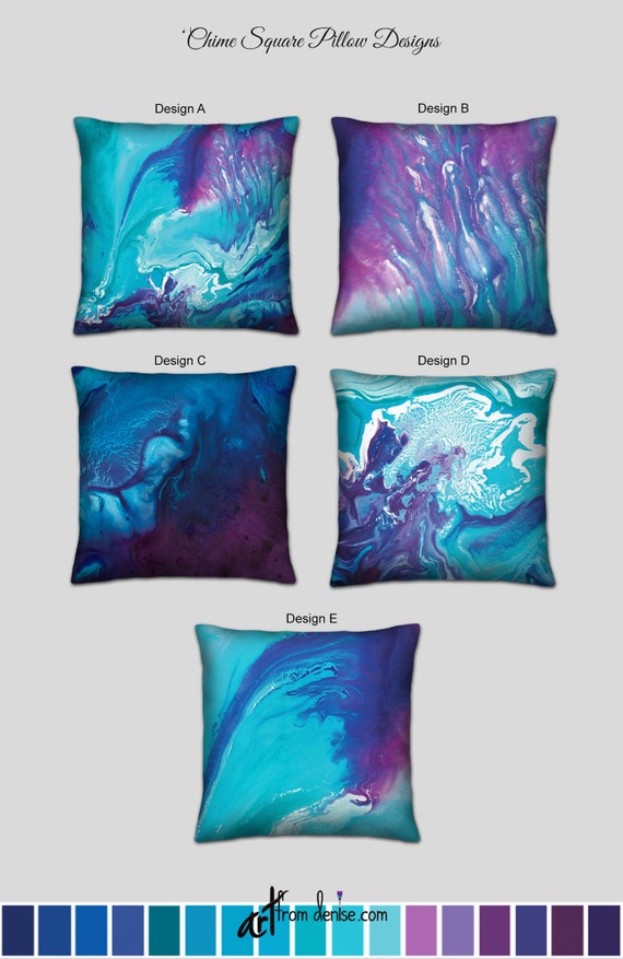 Navy Blue Teal Throw Pillows Small Decorative Accent Pillow for Bed Decor Large Sofa Cushions or Blue Outdoor Couch Pillows Etsy Canada
