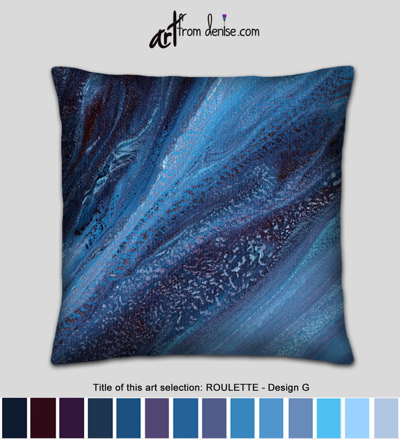 large blue throw pillows