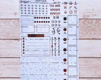 Lacey Chic Hobonichi Weeks Ultimate Sticker Kit - 15 Foil Options | Foiled Stickers | Planner Stickers | Weekly Stickers