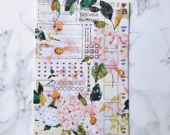 Gathered Spring Hobonichi Weeks Ultimate Sticker Kit - 15 Foil Options | Foiled Stickers | Planner Stickers | Weekly Stickers