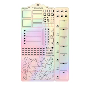 Hello Holo Hobonichi Weeks Ultimate Sticker Kit - 15 Foil Options | Foiled Stickers | Planner Stickers | Weekly Stickers