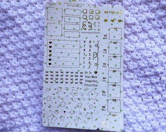 Froggies Hobonichi Weeks Ultimate Sticker Kit - 15 Foil Options | Foiled Stickers | Planner Stickers | Weekly Stickers