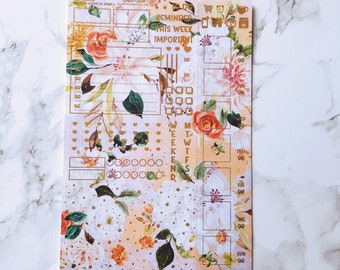 May Flowers Hobonichi Weeks Ultimate Sticker Kit - 15 Foil Options | Foiled Stickers | Planner Stickers | Weekly Stickers