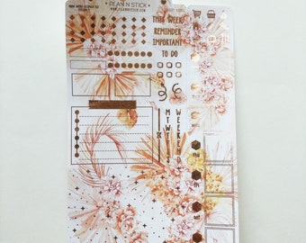 Desert Vibes Hobonichi Weeks Ultimate Sticker Kit - 15 Foil Options | Foiled Stickers | Planner Stickers | Weekly Stickers