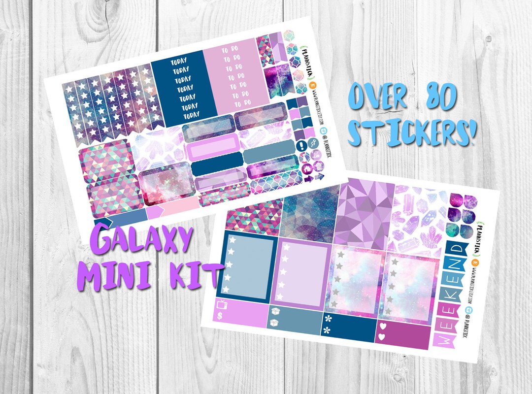 Galaxy Mini Kit - Erin Condren Planner Stickers, Personal Planner ...