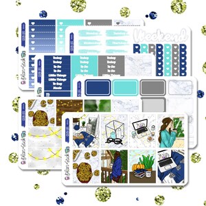 Vie confortable autocollant déjoué Deluxe Set - autocollant mat haut de gamme, les tons de peau différente et la couleur des cheveux