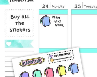 Colorful Cute Planner Stickers for Erin Condren, Happy Planner, Filofax, Kikki K, Diary, Journals and Scrapbooking