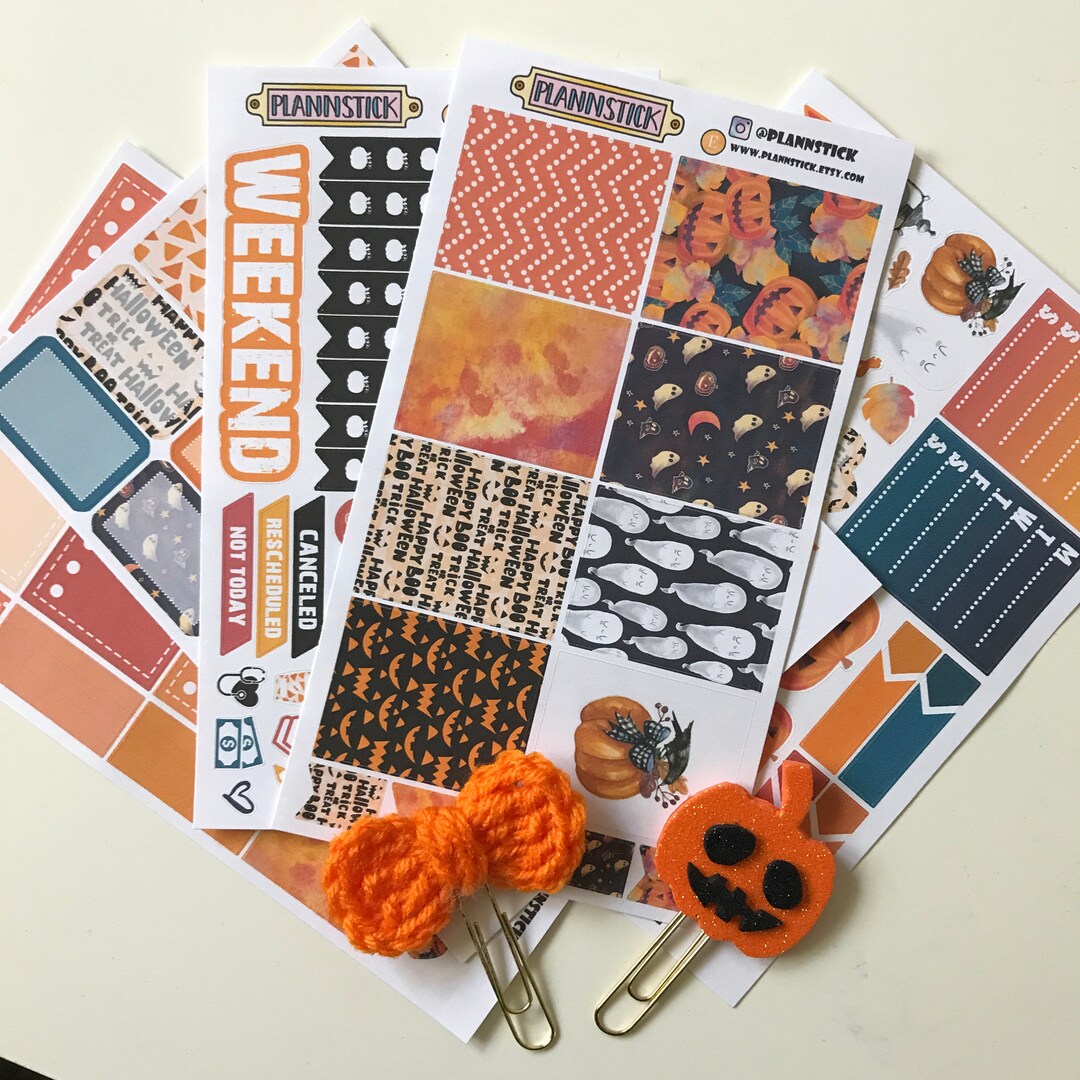 Halloween Spooky Ultimate Sticker Kit - Erin Condren Life Planner ...