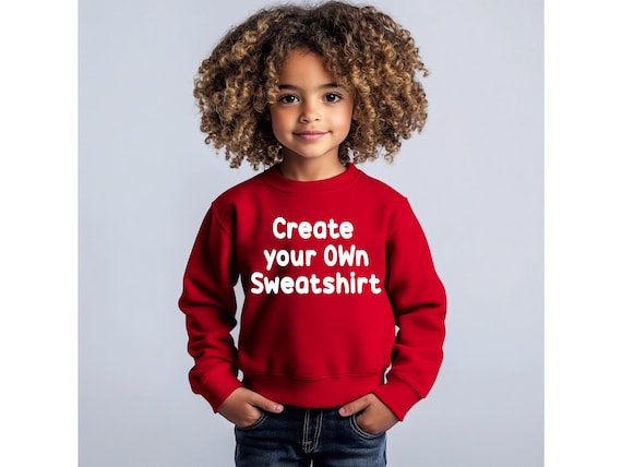 Personalized kids sweatshirt, youth crewneck, gift for grandkids, custom crewneck, custom name, toddler sweatshirt