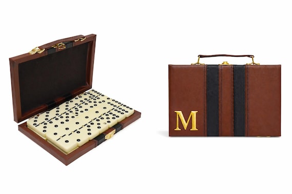 Premium Double 6 Dominoes Set with Leather Case – Classic Family Game, Cuban Puerto Rican Dominican Domino Tiles