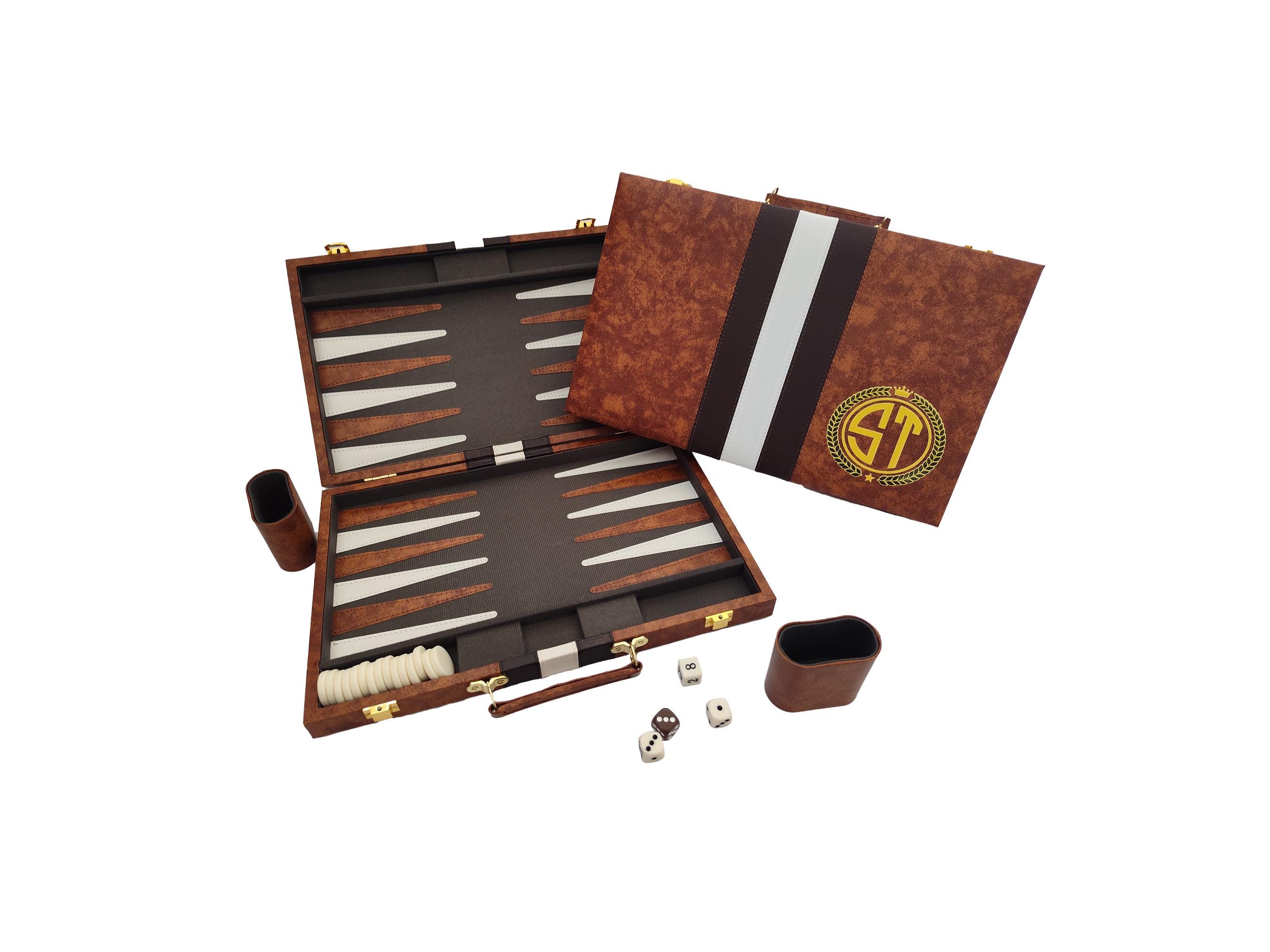 Grand Jeu De Backgammon Vintage – Jeu De Société Complet