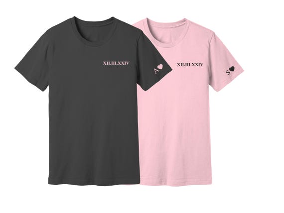 Couple shirts, Custom Couple shirts, matching couple, matching shirts, Valentine's Day shirts, perfect for Valentine's Day.