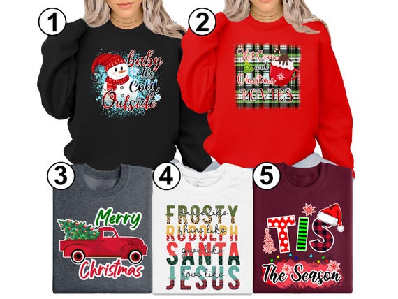 Christmas sweatshirt, sweatshirt Christmas, funny Christmas sweatshirt, white Christmas sweatshirt, Merry Christmas sweatshirt, Lulu88C