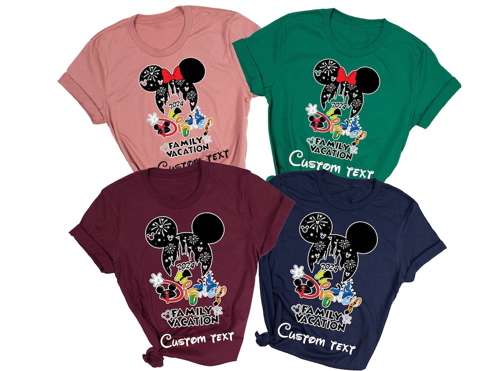 Disney Family Shirt Disney Family Vacation Shirts, Disney Shirts, Disney T Shirts 2024 Or 2025, Disney Trip Shirt, Disney World Shirt, Disney Vacation. Lulus09 Custom Disney Shirts