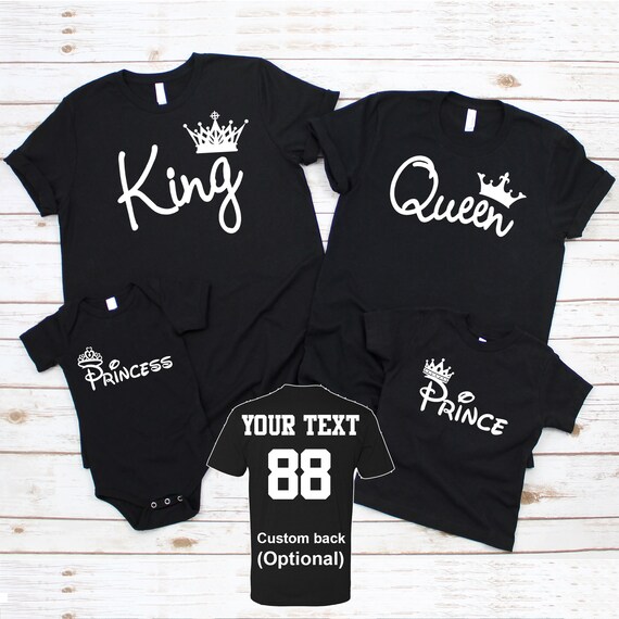 King queen prince princess personalized Family family shirts, custom Family trip shirts, Family family vacation t shirts, Family shirts.