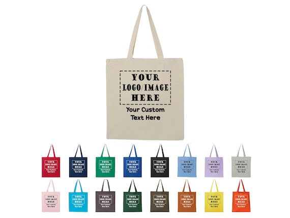 Personalized Canvas Tote Bag with Custom Logo or Text – Bulk Orders for Events, Weddings, Promotions