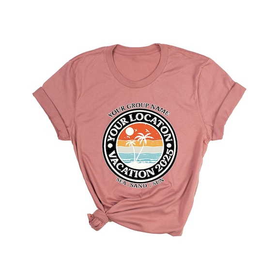 Custom Family Vacation T-Shirts, Matching Trip Shirts