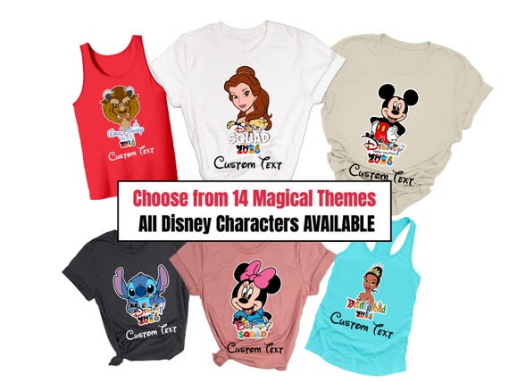 Custom Disney Family Shirts for 2026 Disney Trip