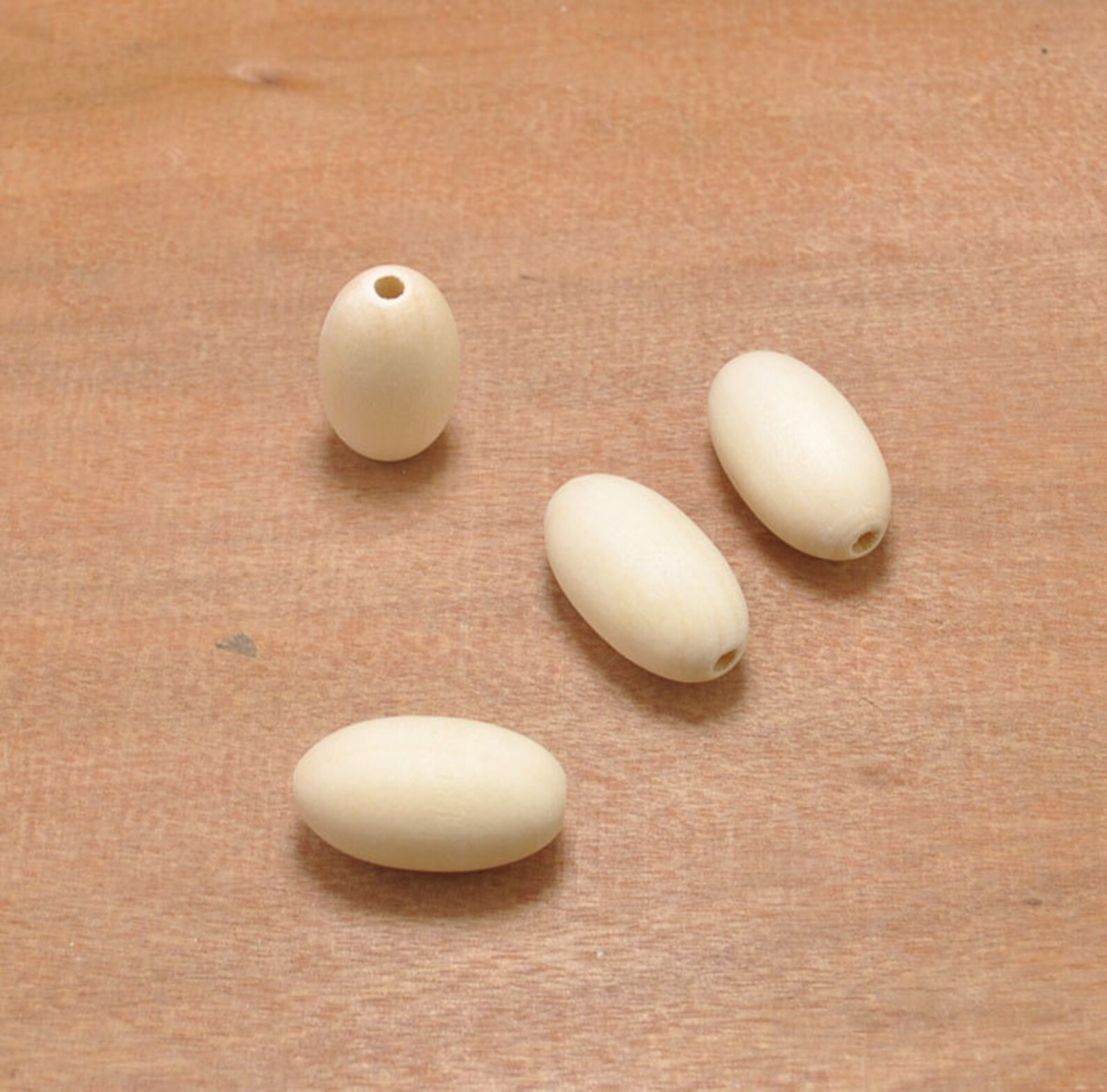 Encantos de madera del grano grano de madera oval inacabado | Etsy