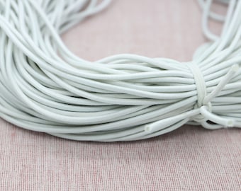 Round Elastic Cord 2.5mm,White Elastic Cord For Masks,Earloop Elastic Tape,Stretch Drawstring,Nylon,Rubber ,Elastic String 5/10/50 Meters