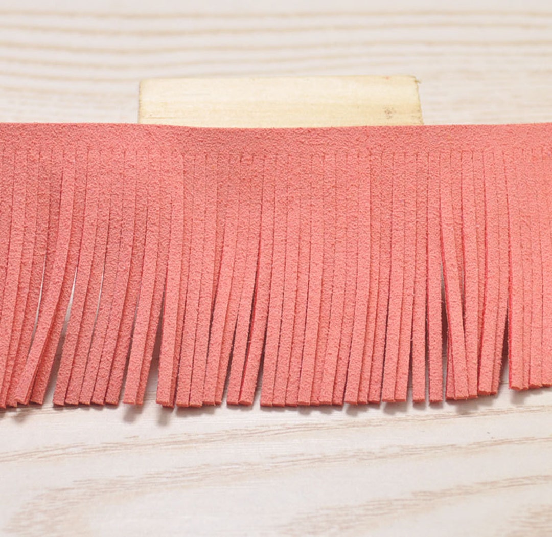 Faux Leather Fringe Trim 1.89''48mm Widewatermelon Etsy