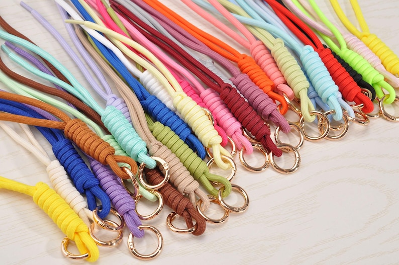 Colorful Y2k Knot Rope Bag Charm,paracord Charm Bag Keychain ...