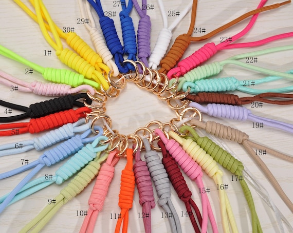 Colorful Y2k Knot Rope Bag Charm,paracord Charm Bag Keychain