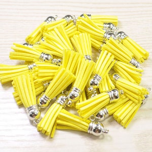 faux leather tassels tassels for keychains suede tassels 1.5/'/' tassel 50 mini tassels tassles Grape tassel tassels wholesale tassels