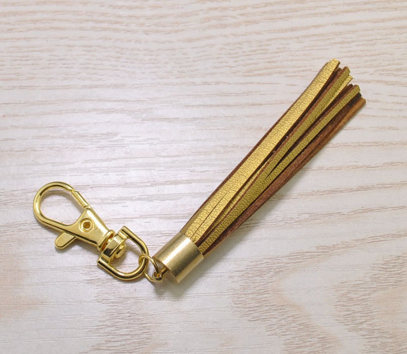 Tassels Keychain 3.14''2pcs Gold Tasselgold Copper Etsy