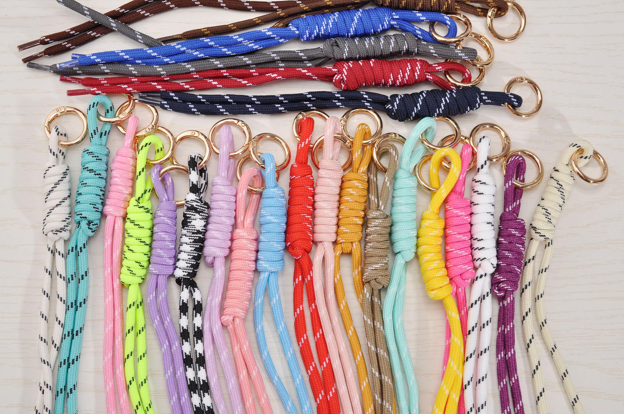 Key Charm Two Ropes 1-100pcs,y2k Knot Rope Bag Charm,paracord Charm Bag Keychain ...