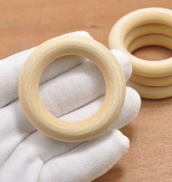 2.16Craft Wooden Rings 40pcs Unfinished Wood Rings | Etsy