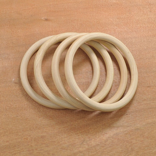 2,63 '' simple Bracelet en bois 67mm, 10pcs Bracelet artisanal, inachevés bracelet en bois, Bracelets, Bracelet en bois brut, respectueux de l'environnement d'empilage