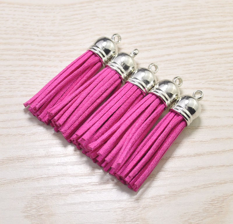 Tassels 2'' 20pcs Tassel CraftRose Red Suede Tassel Etsy