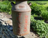 Vintage Milk Can Dairy Farm Large Rusty Dairy Milk Can - Vintage Farmhouse Decor - Vintage Planter - Vintage Farm